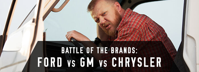 Comparing the "Big Three": Ford versus Chrysler versus GM