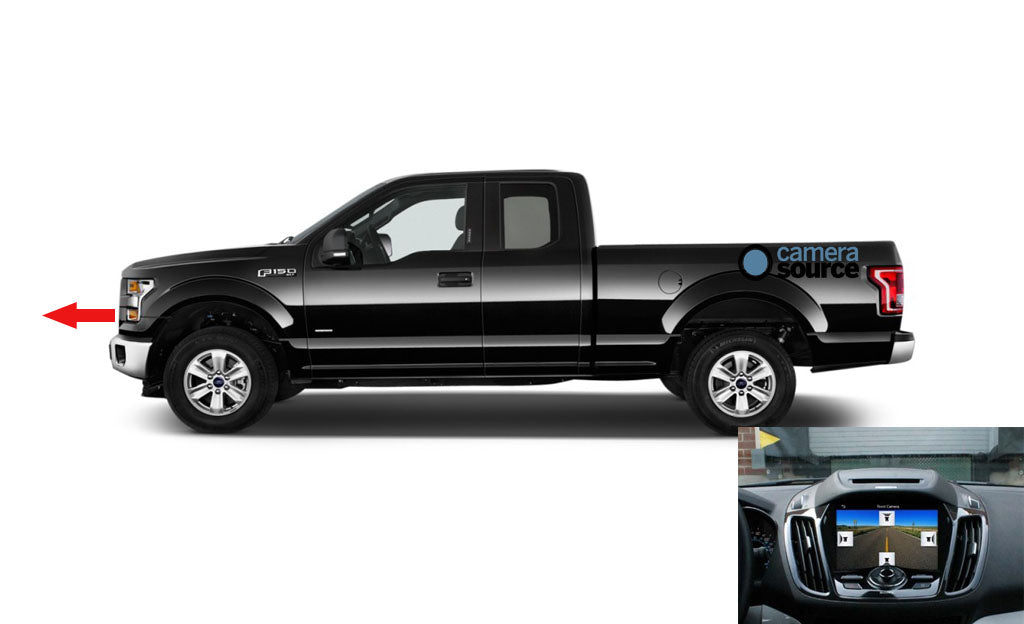 OE Style Front Emblem Camera Kit Fits 2021-2024 Ford® F-150 w/ 12" SYNC 4®