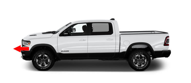 Universal Front Camera Kit for UAV or UAX Factory Display, Fits 2019-2022 RAM®