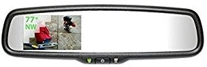 Backup Camera, Gentex® Mirror W/Compass, Temp, Fits 2005-2015 Toyota® Tacoma