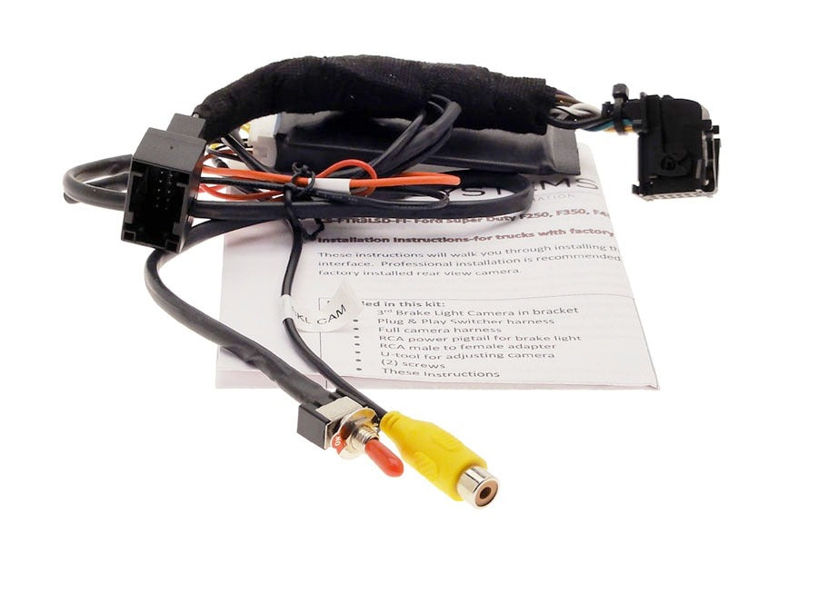 3rd Brake Light Cam for Trucks w/ Factory camera &  4.2 Display, Fits 2017-22 Super Duty