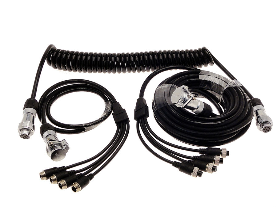 Fifth Wheel Backup Cam Quick Disconnect Harness for 4 cams