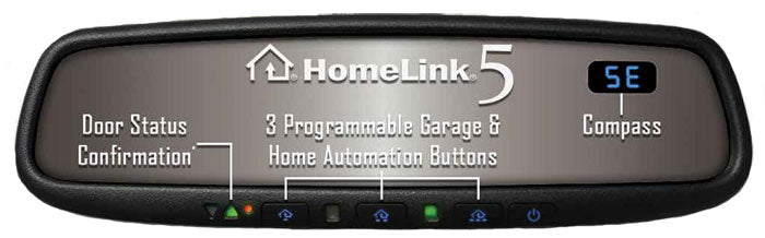 Gentex® Rearview Mirror with Auto Dim, HomeLink®, Compass, Fits 2016-2018 Tacoma