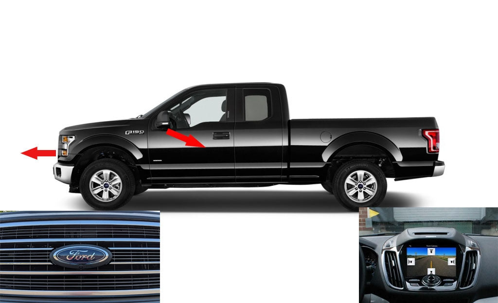 OE Style Front Emblem and Side Camera Kit for SYNC 3, Fits 2018-2020 F150