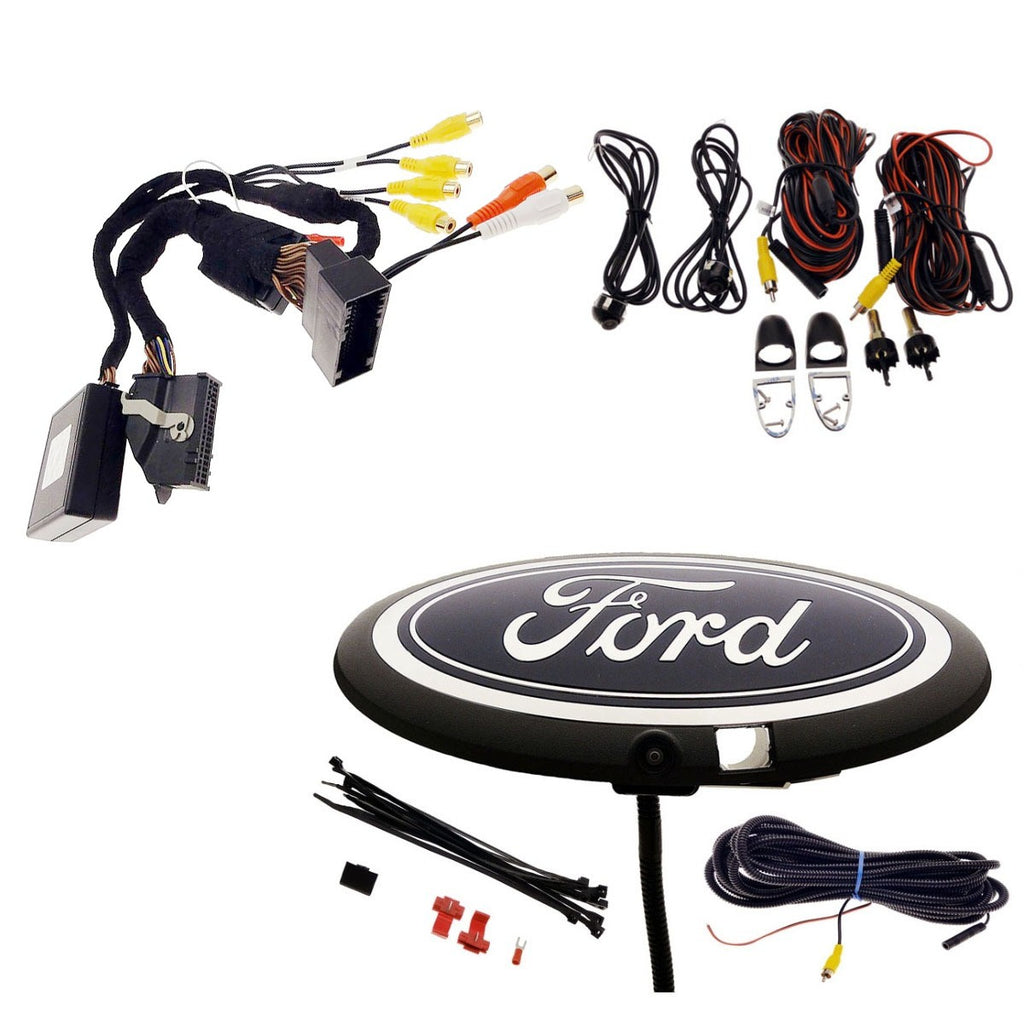 2022-2024 F-150 OE Style Front Emblem Camera Kit and Side Cameras for 8" SYNC 4 -Multi-Cam Interface