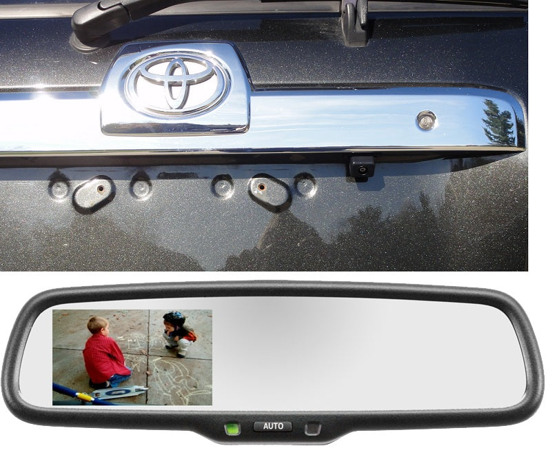 Backup Camera, Aftermarket Video Mirror, Fits 2003-2015 Toyota® 4Runner