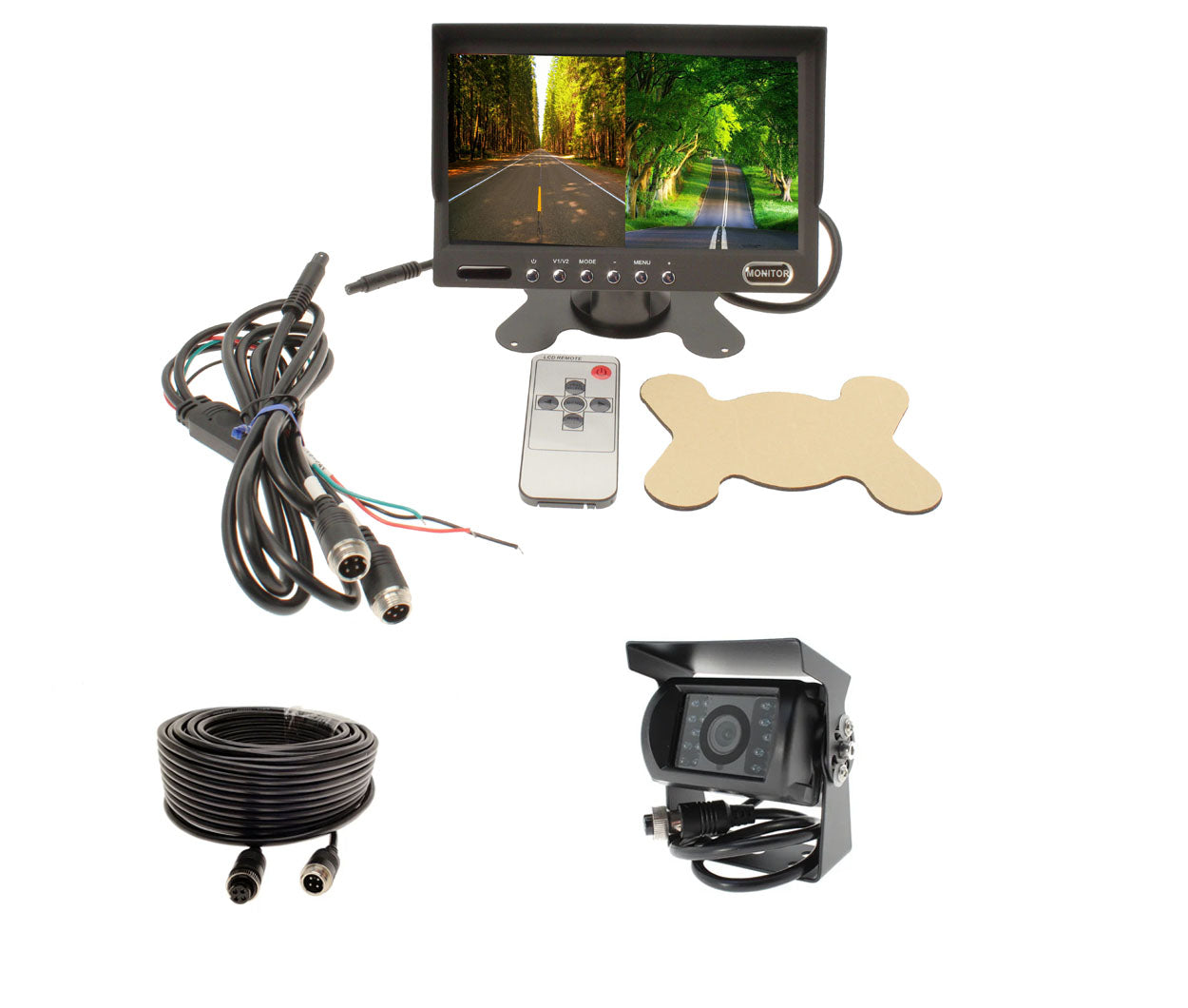 7" Split View Digital Monitor with 1 CCD Camera
