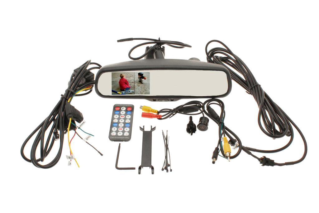 Flush Mount backup camera, Mirror with dash cam and DVR- CLOSEOUT