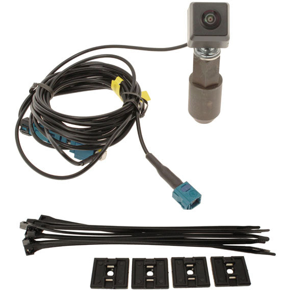 Complete lug mount LVDS camera relocation kit for 2023-2026 GM 1500 trucks, showing full assembly with female connector