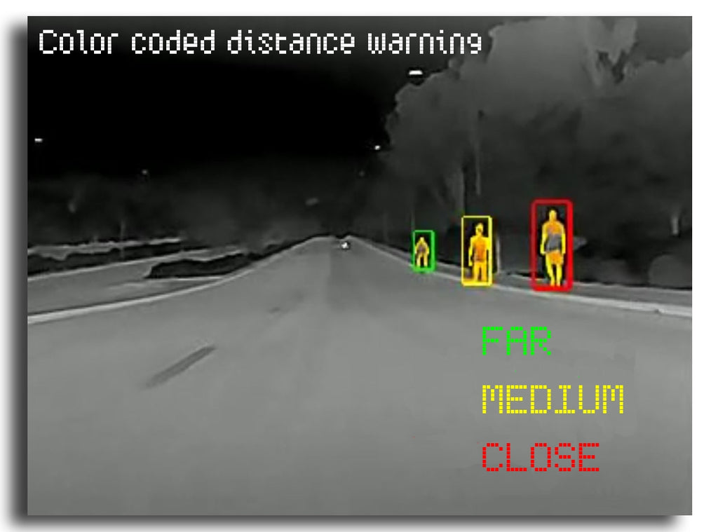 Vehicle Thermal Night Vision Camera with AI