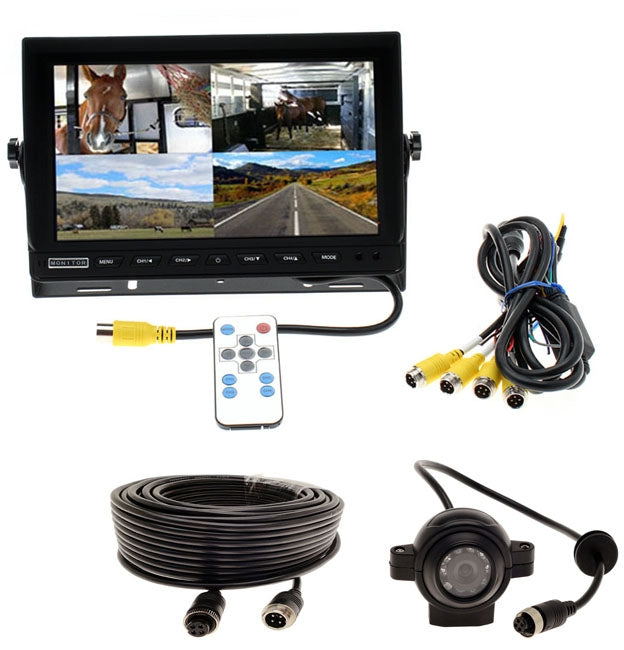 10" High Definition Quad Screen + 1 AHD Eye Camera -Complete System