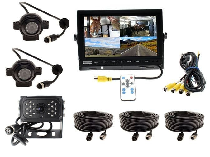10" High Definition Quad Screen, 1 Rear, 2 AHD Eye Cameras -Complete System