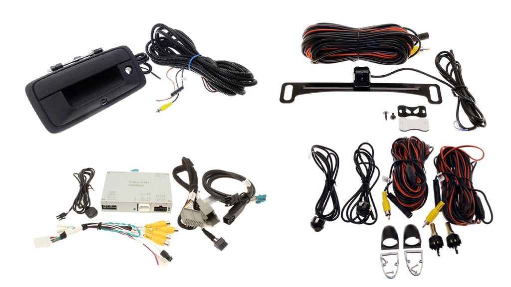 Front, Rear, and Side Camera Kit for 7" IOB Display, Fits 2016-2018 GM®