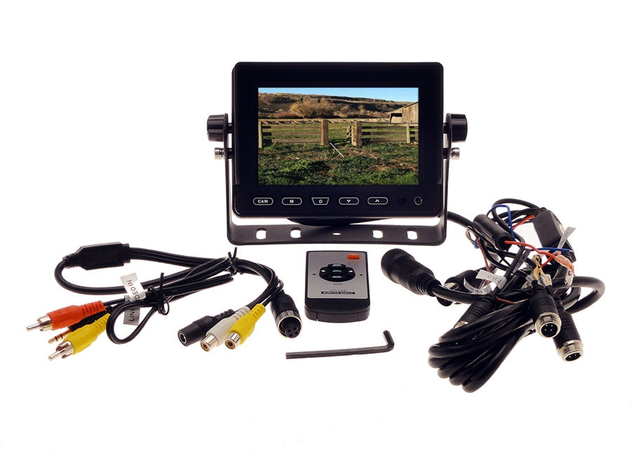Heavy Duty 5th Wheel, Trailer, Camper Camera Kit with 5" LCD Monitor