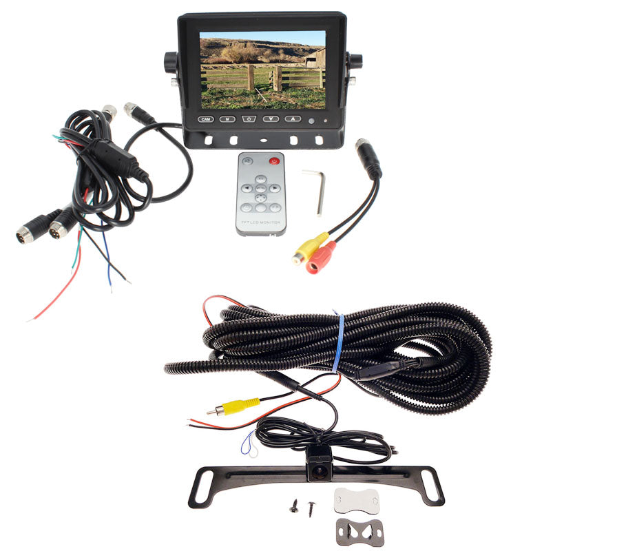 5" Commercial Grade Monitor with License Plate Mounted Camera