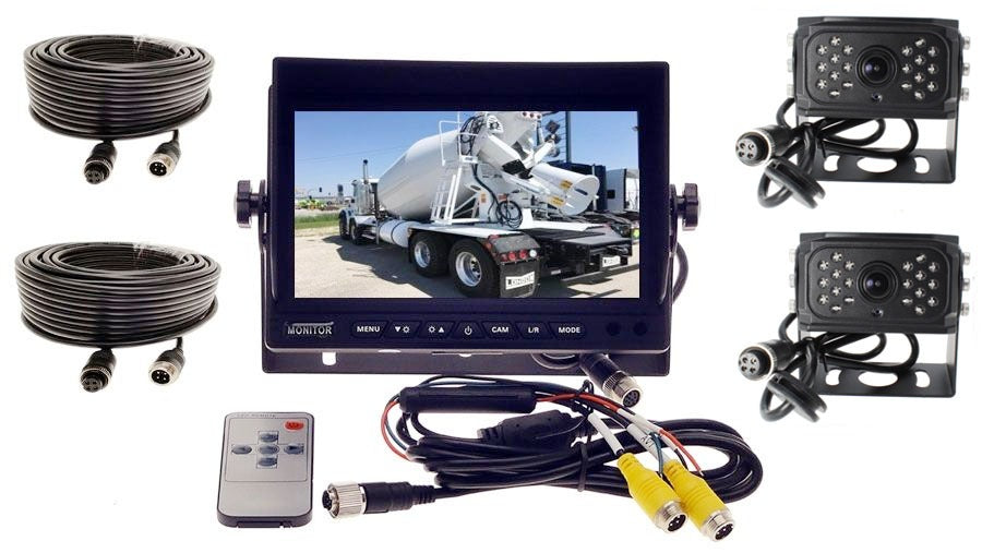 7" High Definition Heavy Duty Screen + 2 AHD Camera-Complete System