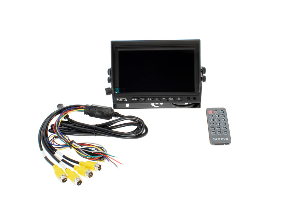 7" Quad High Definition Screen with DVR