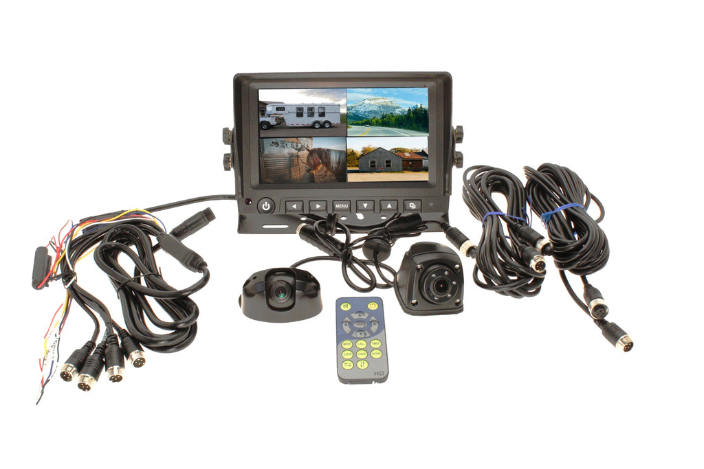 DEMO 7" AHD Quad DVR Screen- Rear and Side Camera included