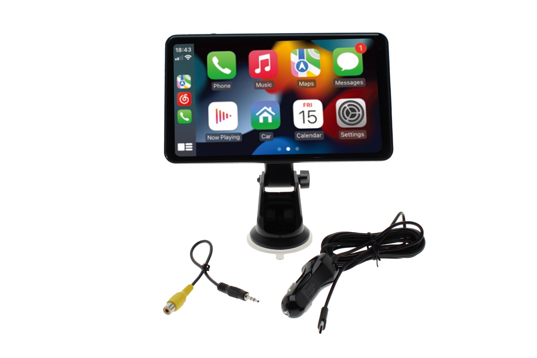 Portable Wireless 7" Touch Screen, Add CarPlay or Android Auto to any vehicle