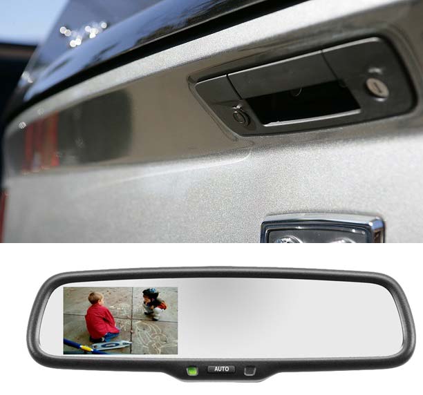 Backup Camera w/ Gentex® OEM Mirror, Fits 2009-2012 RAM®