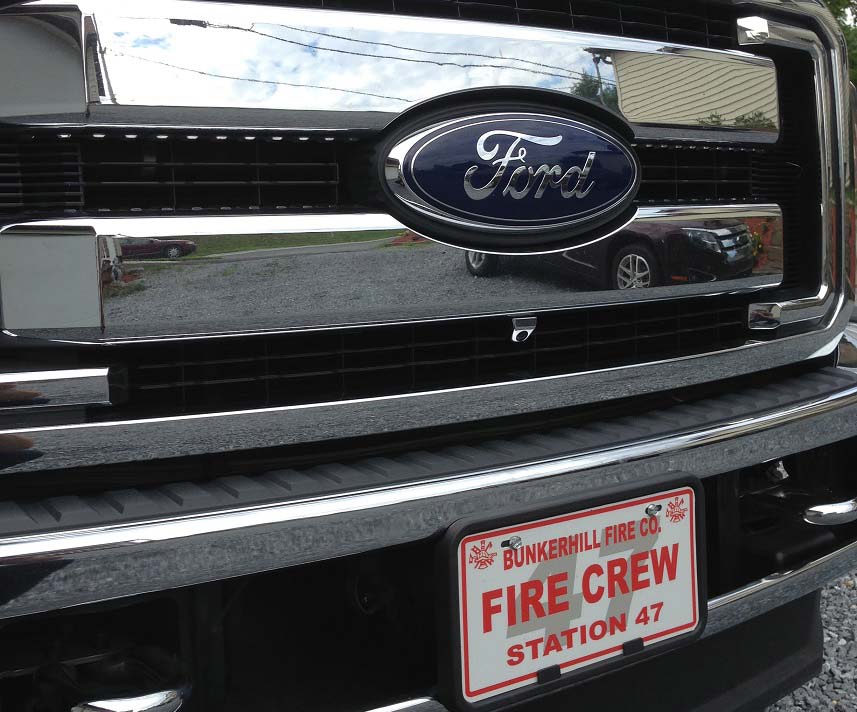 Grille Mount Front Camera for 4.2" Factory Display, Fits 2013-16 Super Duty