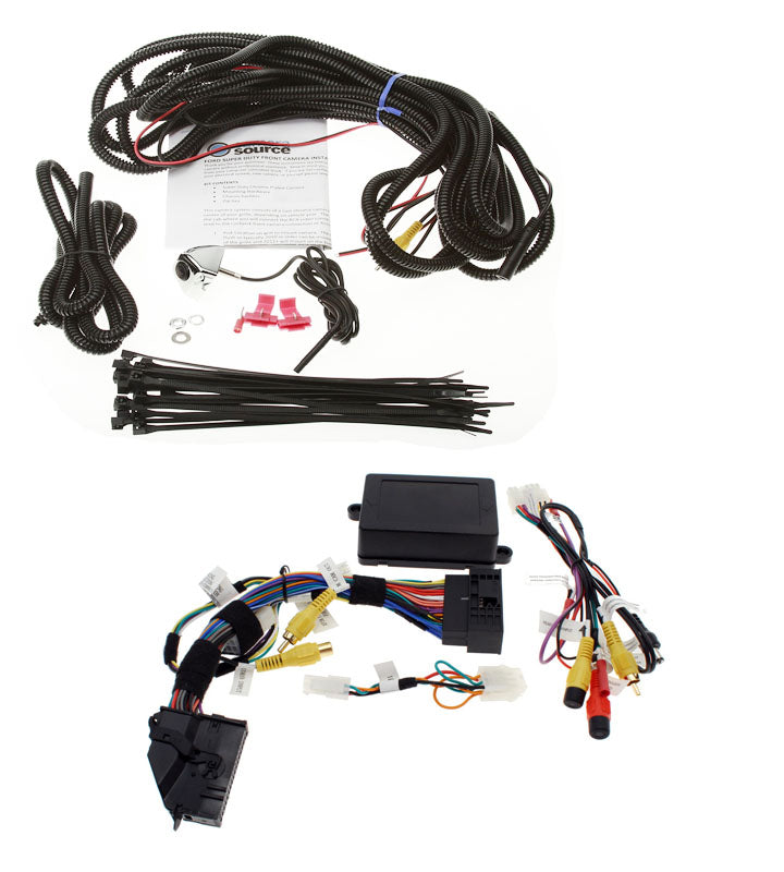 Grille Mount Front Camera Kit for 8" Display, Fits 2013-16 Super Duty