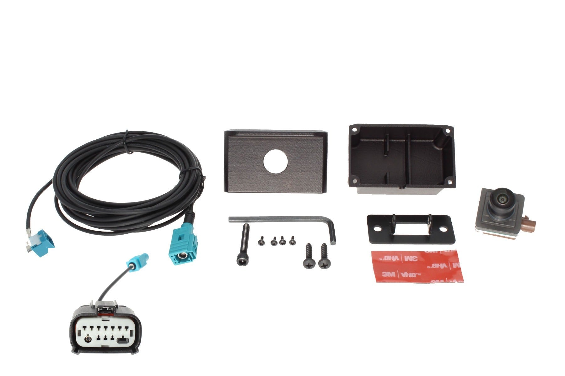 Adjustable Relocation kit for factory tailgate camera fits 2024-25 Ford F-150-Camera included