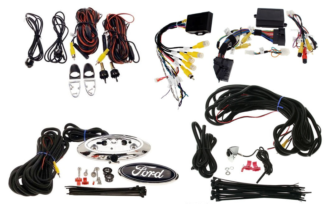 Front, Rear, and Side Camera Kit for 8" SYNC 2 Display, Fits 2013-16 Super Duty