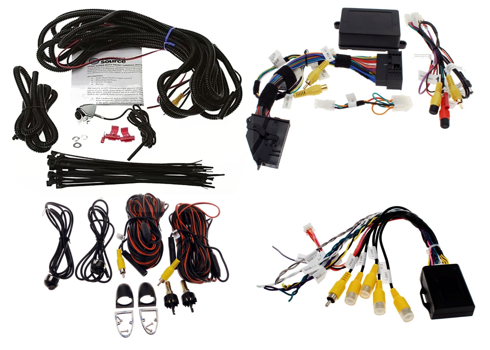 Front and Side Camera Kit for 8" Display, Fits 2015 F150