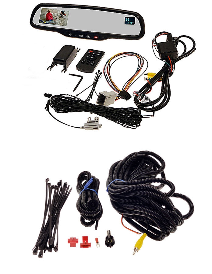 Premium Backup Camera + OnStar® Mirror, Compass and Temp, Fits 2002-2008 Avalanche, EXT