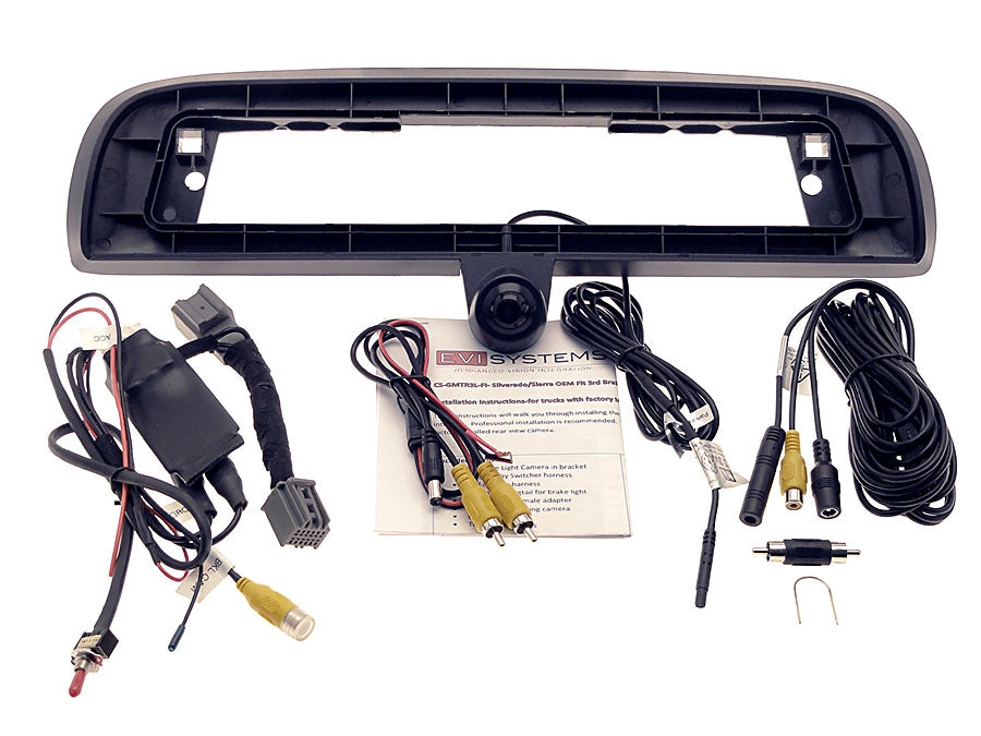 3rd Brake Light Camera fits GM® Trucks w IO4, IO5, or IO6 Display & Factory Camera