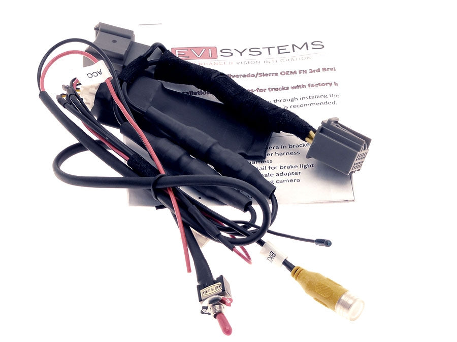 3rd Brake Light Camera fits GM® Trucks w IO4, IO5, or IO6 Display & Factory Camera
