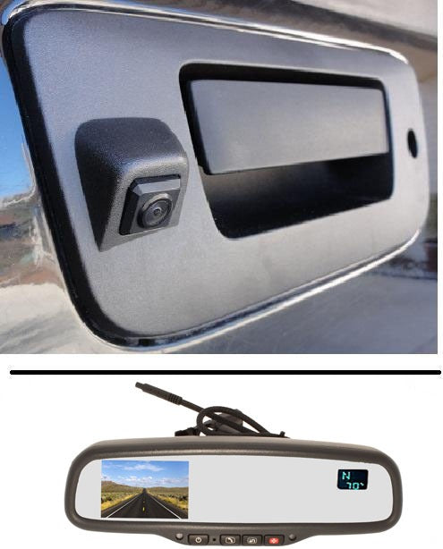 Premium Backup Camera Kit, Onstar® Mirror w/ compass/temp Fits 2007-2008 GM® Silverado, Sierra