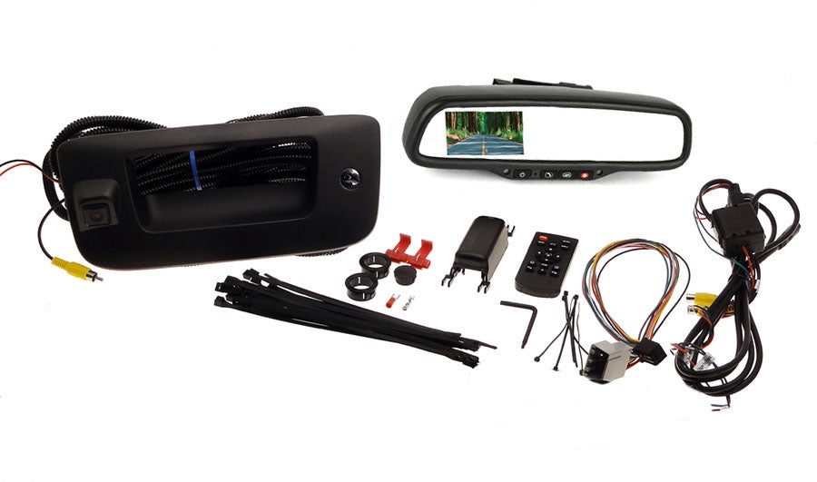 Premium Backup Camera Kit w/ Video Mirror Fits 2007-2013 GM® Silverado, Sierra