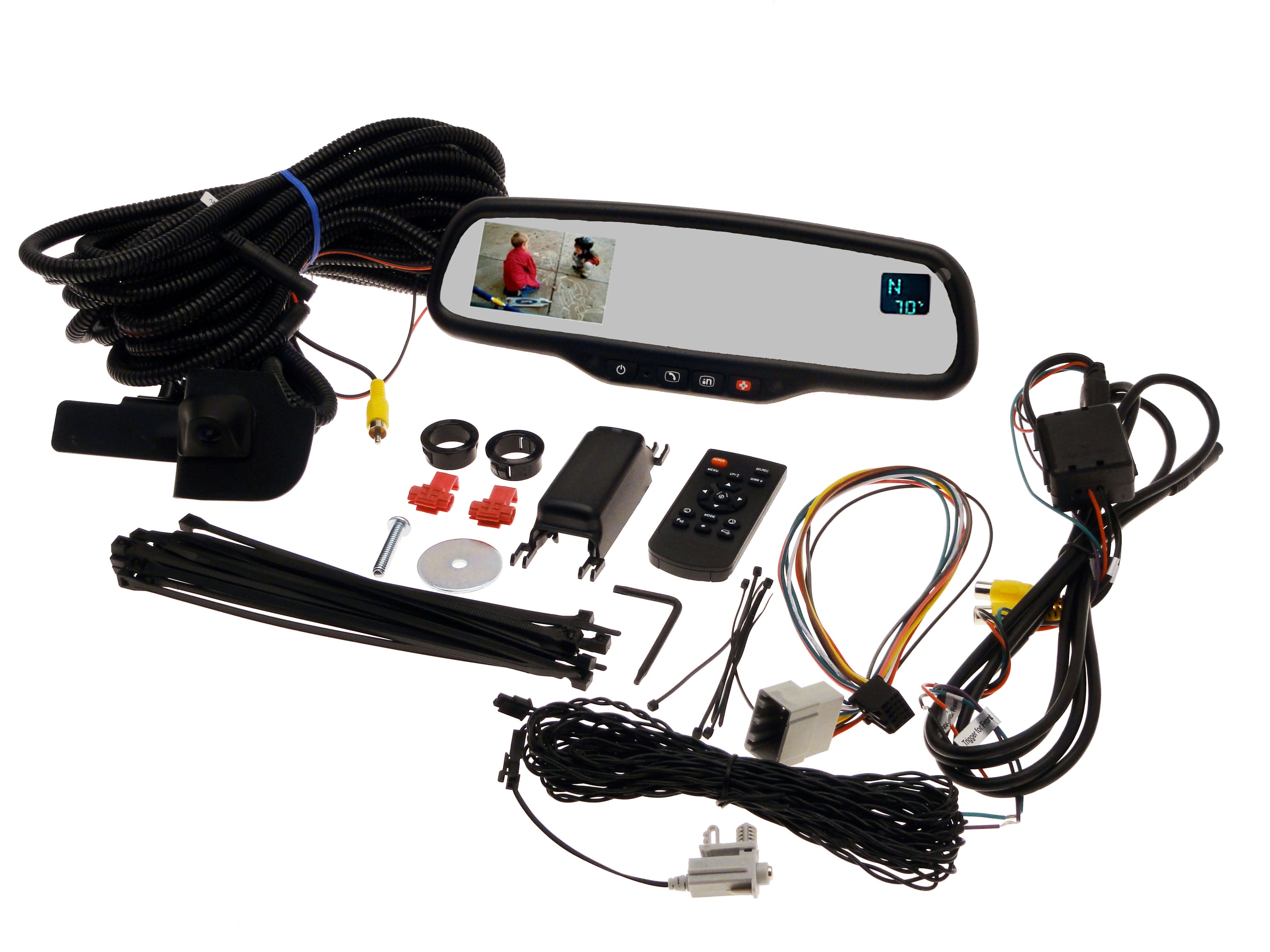 Backup Cam w/ OnStar® Mirror, Temp and Compass, Fits 99-07 (classic) Silverado, Sierra