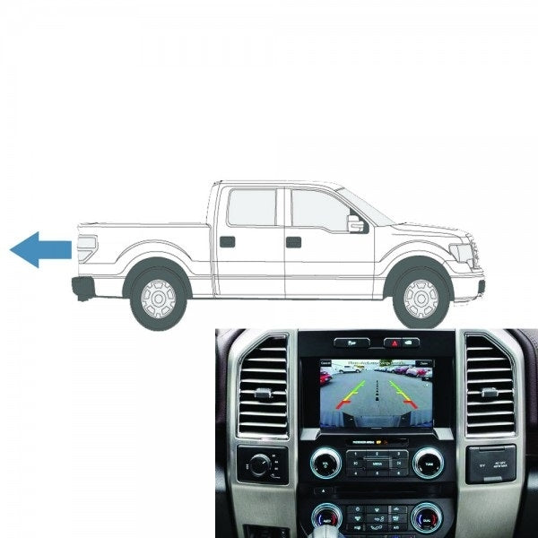 Rear Emblem Camera Kit for 8" Displays, Fits 2013-14 F150