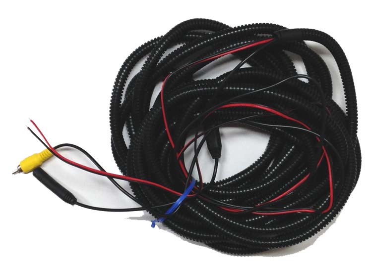 Rear view camera wiring harness for CS Super CMOS cameras