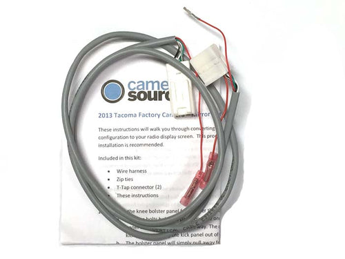 Mirror to Radio Camera Conversion Harness, Fits 2010-2013 Tacoma