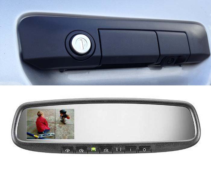 Backup Camera, Gentex® Mirror HomeLink,Compass, Fits 2010-2013 Toyota® Tacoma