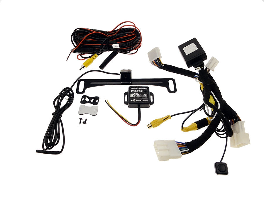 Universal Front Camera and Force OEM Rear Camera, Fits Select Toyota® Vehicles