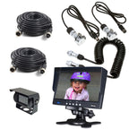 Heavy Duty 5th Wheel, Trailer, Camper Camera Kit with 7" AHD Monitor-Disconnect included