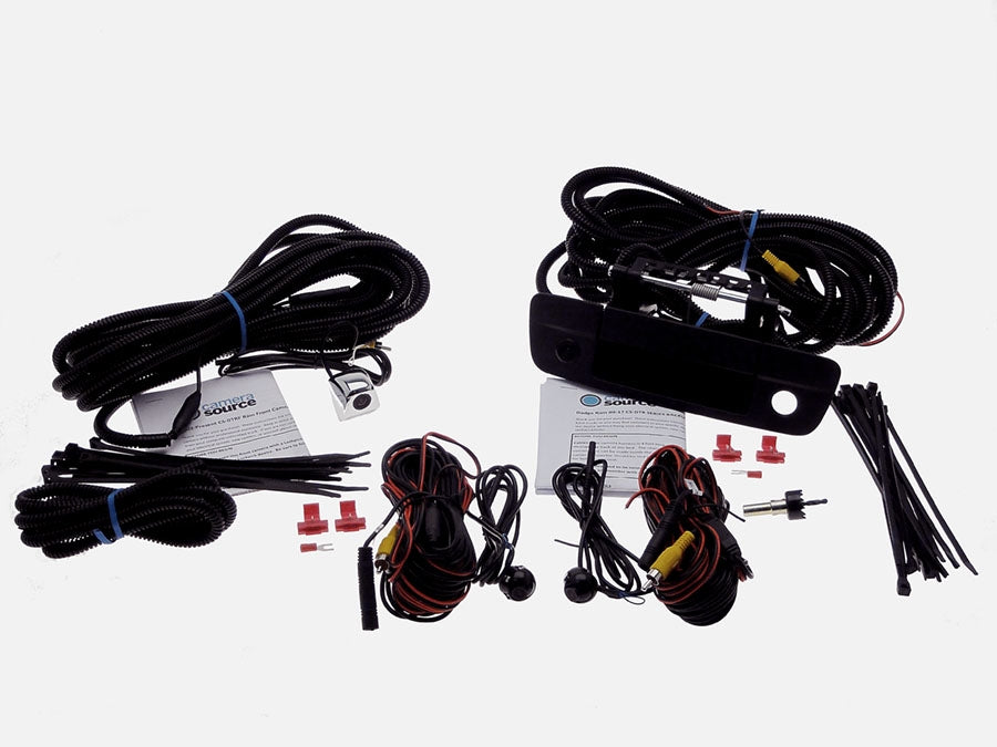 Front, Rear, and Side Camera Kit for Factory Display, Fits 2013-18 RAM®