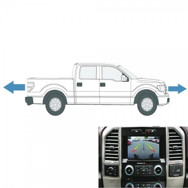 Front & Rear Camera Kit for 8" Display, Fits 2013-14 F150