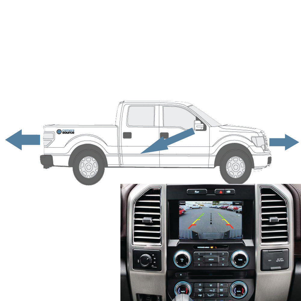 Multi-Camera Interface for MyFord® Touch 8" Factory Display Radios (SYNC 2)