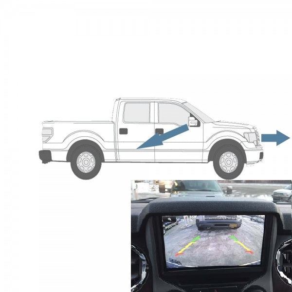 Front and Side Camera Kit for 8" Display, Fits 2013-14 F150