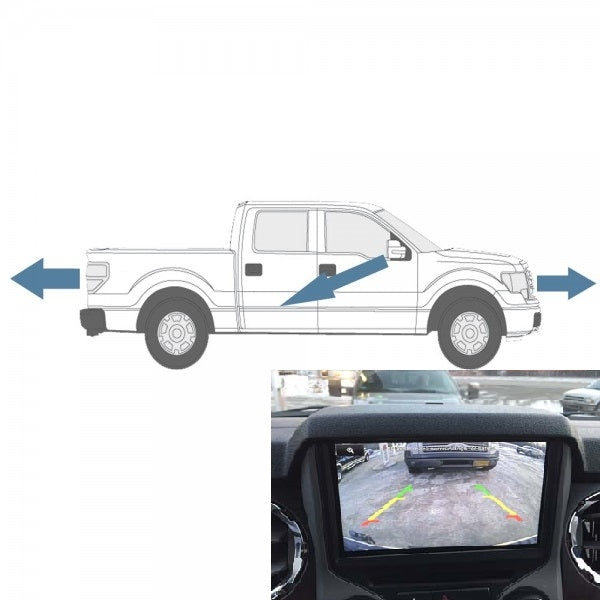 Front, Rear, Side Camera Kit for 8" Displays, Fits 2013-2014 F150