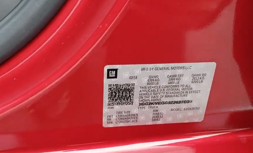 Wireless Camera Kit for GM® Truck IOB Factory Display Fits Furrion® Prewire -View In Reverse