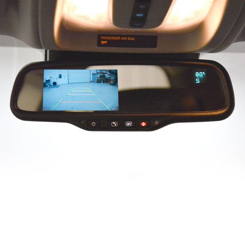 Premium Backup Camera Kit, Onstar® Mirror w/ compass/temp Fits 2007-2008 GM® Silverado, Sierra
