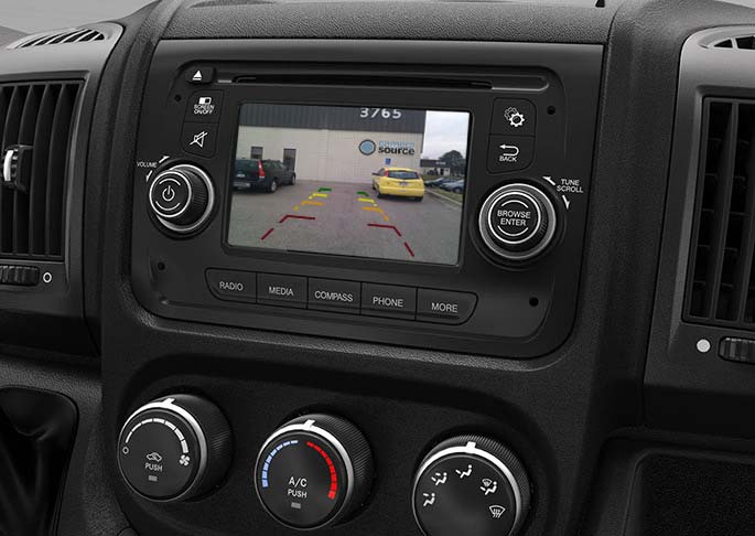 Backup Camera Kit for Factory Display, Fits 2014-2016 RAM® ProMaster City