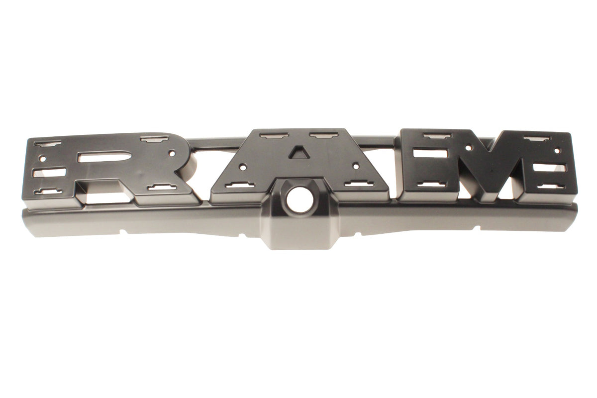 Only Rams Rear Plate **CLOSEOUT** Version 3 RAM Grille Nameplate Backing Plate with camera ...